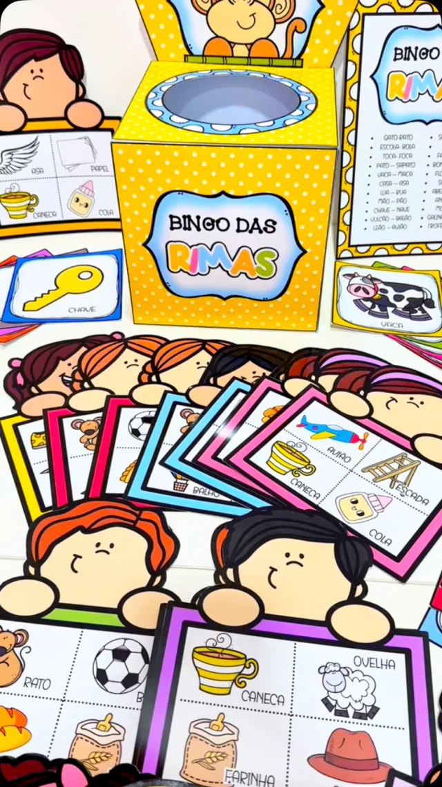 ✨ Bingo das Rimas ✨

🤩 Bingo das Rimas para trabalhar o conteúdo com turmas de Alfabetização e pré-alfabetização.

💖 O arquivo vai com 22 pares de rimas, 22 fichas de figuras, caixa para sorteio e 20 cartelas diferentes.

✅ O arquivo vai em PDF, pronto para impressão.

💰R$7,00

🛍️ Para adquirir comente “eu quero”, chame no direct ou acesse a loja na bio.
.
.
.
#prof #professor #professora #pedagoga #pedagogo #pedagogia #profporamor #profcriativa #educacao #educacaoinfantil #ensino #ensinofundamental