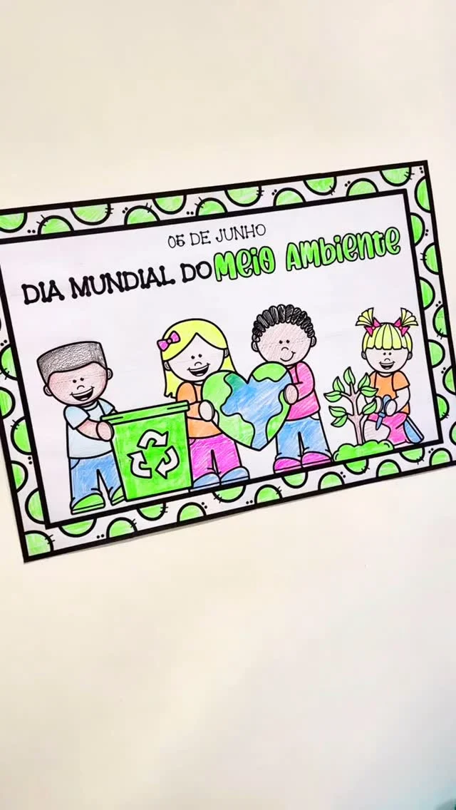 🌳 Cartaz Para Colorir Dia Mundial do Meio Ambiente 🌳

🍃 Cartaz para colorir para trabalhar o tema Meio Ambiente com crianças da Educação Infantil e séries iniciais do Ensino Fundamental.

🤩 O material vai na opção ampliado e também na opção de atividade A4.

📏 O cartaz montado fica com as seguintes medidas: 1m x 70cm.

✅ O arquivo vai em PDF, pronto para impressão.

💰R$5,00

🛍️ Para adquirir comente “eu quero”, chame no direct ou acesse a loja na bio.
.
.
.
#prof #professor #professora #pedagoga #pedagogo #pedagogia #profporamor #profcriativa #educacao #educacaoinfantil #ensino #ensinofundamental