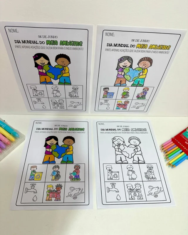 🌎 Atividade Pinte Corretamente Dia Do Meio Ambiente 🌎

💚 Atividade Pinte corretamente, para trabalhar o Dia Mundial do Meio Ambiente com crianças da Educação Infantil.

🤩 O arquivo vai na opção colorida e para colorir.

🥰 Desenvolve a conscientização sobre os cuidados com o Meio Ambiente, além de estimular habilidades manuais e criatividade.

✅ O arquivo vai em PDF, pronto para impressão.

💰R$3,00

🛍️ Para adquirir comente “eu quero”, chame no direct ou acesse a loja na bio.
.
.
.
#prof #professor #professora #pedagoga #pedagogo #pedagogia #profporamor #profcriativa #educacao #educacaoinfantil #ensino #ensinofundamental