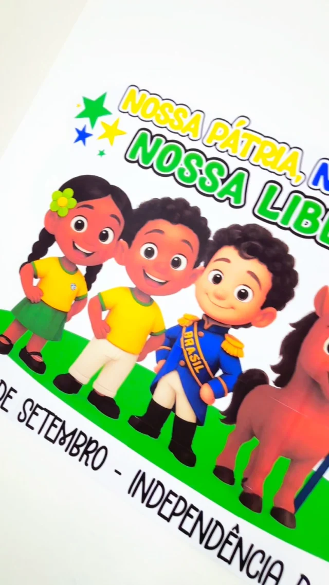 🇧🇷 Painel Independência do Brasil 🇧🇷

✨ NOSSA PÁTRIA, NOSSA HISTÓRIA, NOSSA LIBERDADE! ✨

🤩 Chegou o painel perfeito para celebrar o 07 de Setembro com muito encanto e significado!

📏 Com 25 folhas medindo aproximadamente 1,34m x 0,95m, ele transforma qualquer espaço escolar em um cenário  vibrante e cheio de orgulho pelo Brasil.

🎯 Por que você vai amar esse painel?
Cores vivas e personagens carismáticos que encantam crianças e adultos.

✅ Tamanho grande, que preenche o ambiente e chama atenção.

✨ Ideal para murais, eventos, salas de aula e apresentações.

🖨️ O arquivo vai em PDF, pronto para impressão.

💰R$7,00

🛍️ Para adquirir comente “eu quero”, chame no direct ou acesse a loja na bio.
.
.
.
#prof #professor #professora #pedagoga #pedagogo #pedagogia #profporamor #profcriativa #educacao #educacaoinfantil #ensino #ensinofundamental