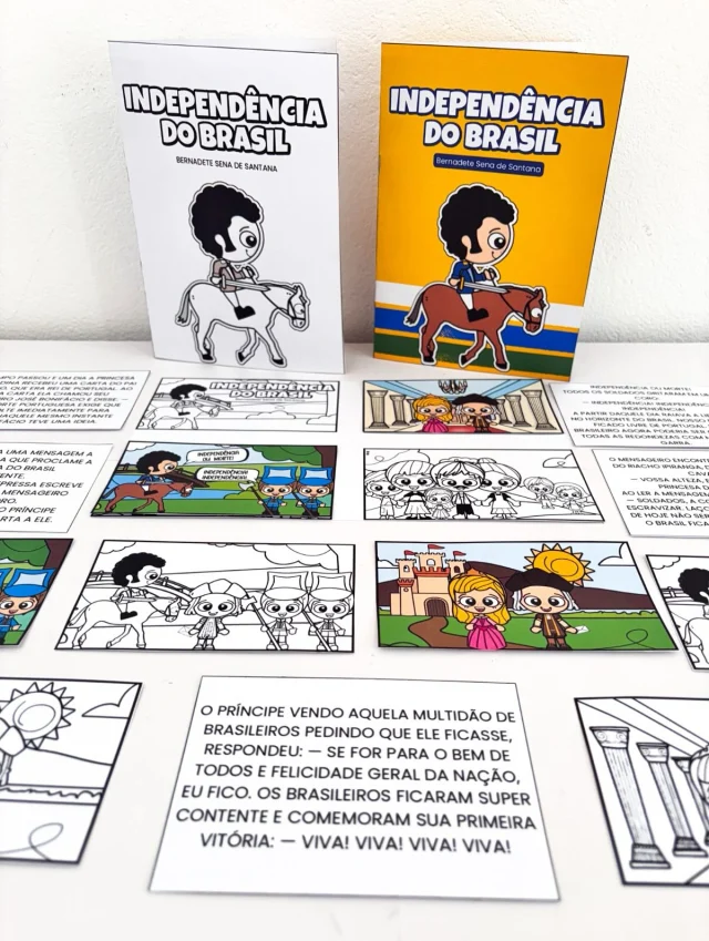 🇧🇷 Meu Livrinho da Independência do Brasil 🇧🇷

🤩 Baseada na história da Independência do Brasil de Bernadete Sena de Santana, essa proposta permite que os alunos, em fase de alfabetização, reescrevam a história com suas próprias palavras, façam ilustrações ou até ordenem os acontecimentos de forma divertida.

✨ É um recurso versátil, que pode ser usado de diferentes jeitos nos Anos Iniciais — seja como atividade de leitura, produção de texto, sequência didática ou registro criativo.

🖨️ O arquivo vai em PDF, pronto para impressão.

💰R$7,00

🛍️ Para adquirir comente “eu quero”, chame no direct ou acesse a loja na bio.
.
.
.
#prof #professor #professora #pedagoga #pedagogo #pedagogia #profporamor #profcriativa #educacao #educacaoinfantil #ensino #ensinofundamental