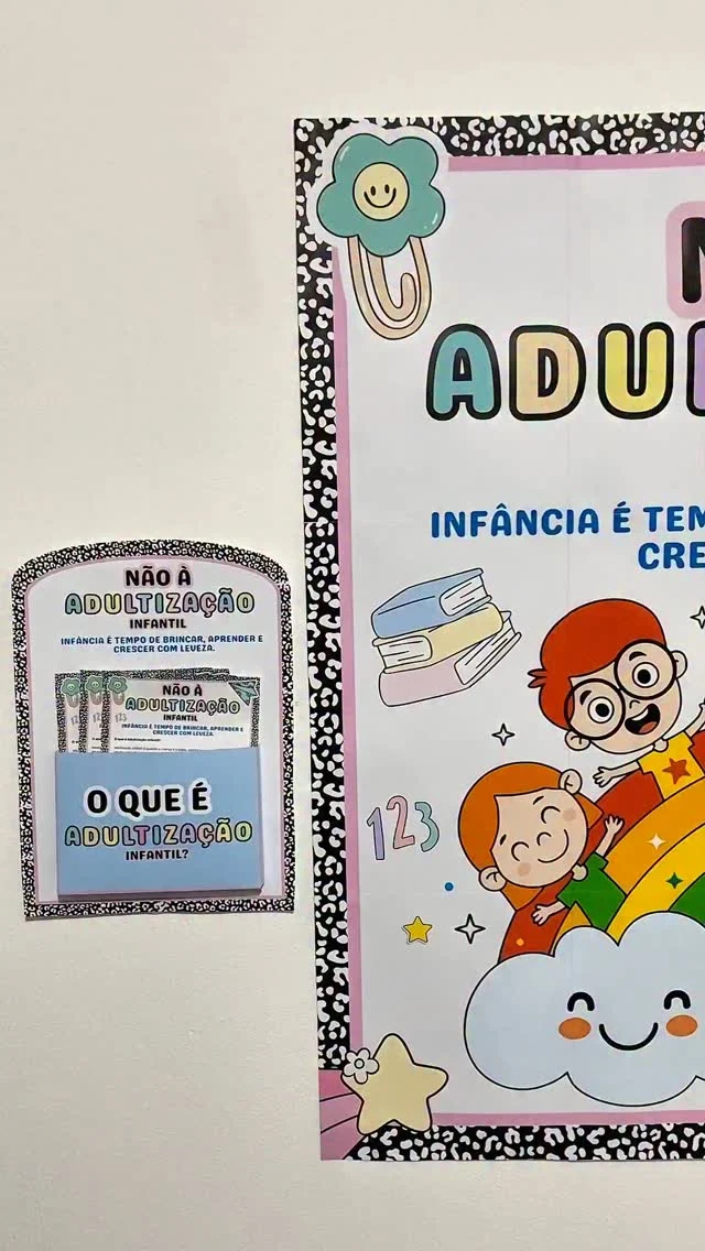 💖 Painel Adultização Infantil 💖

🫵🏼 Você sabe o que é adultização infantil? Esse tema tão importante precisa ser trabalhado nas escolas de forma clara e acessível.

🤩 Pensando nisso, preparei um painel ampliado em 12 folhas A4, ideal para decorar e conscientizar a comunidade escolar. Além disso, você também recebe um envelope de parede exclusivo para organizar e disponibilizar os panfletos informativos que acompanham o material.

✨ Conteúdo do arquivo:
- Painel ampliado em 12 folhas A4.
- Envelope de parede para os panfletos informativos.

🖨️ O arquivo vai em PDF, pronto para impressão.

💰R$8,00

🛍️ Para adquirir comente “eu quero”, chame no direct ou acesse a loja na bio.
.
.
.
#prof #professor #professora #pedagoga #pedagogo #pedagogia #profporamor #profcriativa #educacao #educacaoinfantil #ensino #ensinofundamental