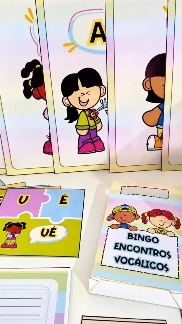 💖 Kit Encontros Vocálicos 💖

🤩 Kit Encontros Vocálicos para trabalhar o conteúdo com crianças da Educação Infantil e das séries
iniciais do Ensino Fundamental.

✅ Inclui os seguintes itens:
* Bingo com caixinha, sacolinha
- 20 cartelas diferentes
- Fichas para sorteio
- Quebra-cabeça
- Cards de parede ilustrados
- Apostila com 10 páginas de atividades para colorir

🖨️ O arquivo vai em PDF, pronto para impressão.

💰R$9,00

🛍️ Para adquirir comente “eu quero”, chame no direct ou acesse a loja na bio.
.
.
.
#prof #professor #professora #pedagoga #pedagogo #pedagogia #profporamor #profcriativa #educacao #educacaoinfantil #ensino #ensinofundamental