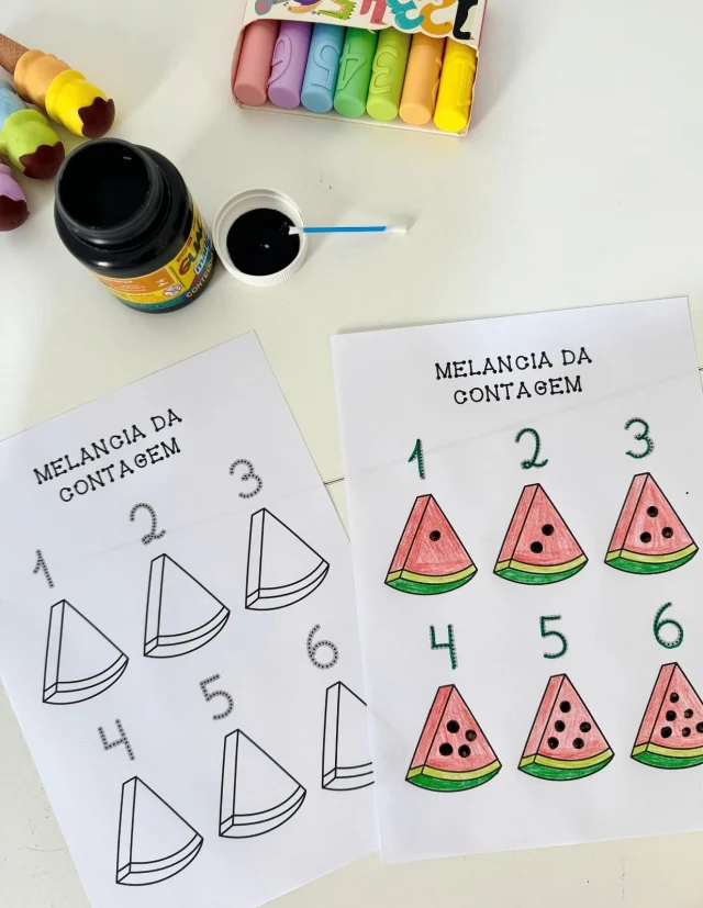 🍉 Melancia da Contagem 🍉

🤩 Atividade Melancia da Contagem para trabalhar diversas habilidades com crianças da Educação Infantil.

💖 Nessa proposta a criança irá colorir as figuras e pintar as sementes de acordo com a quantidade indicada.

✨ Trabalha numerais de 1 a 6, coordenação motora fina, contagem e pintura.

🖨️ O arquivo vai em PDF, pronto para impressão.

💰R$3,00

🛍️ Para adquirir comente “eu quero”, chame no direct ou acesse a loja na bio.
.
.
.
#prof #professor #professora #pedagoga #pedagogo #pedagogia #profporamor #profcriativa #educacao #educacaoinfantil #ensino #ensinofundamental